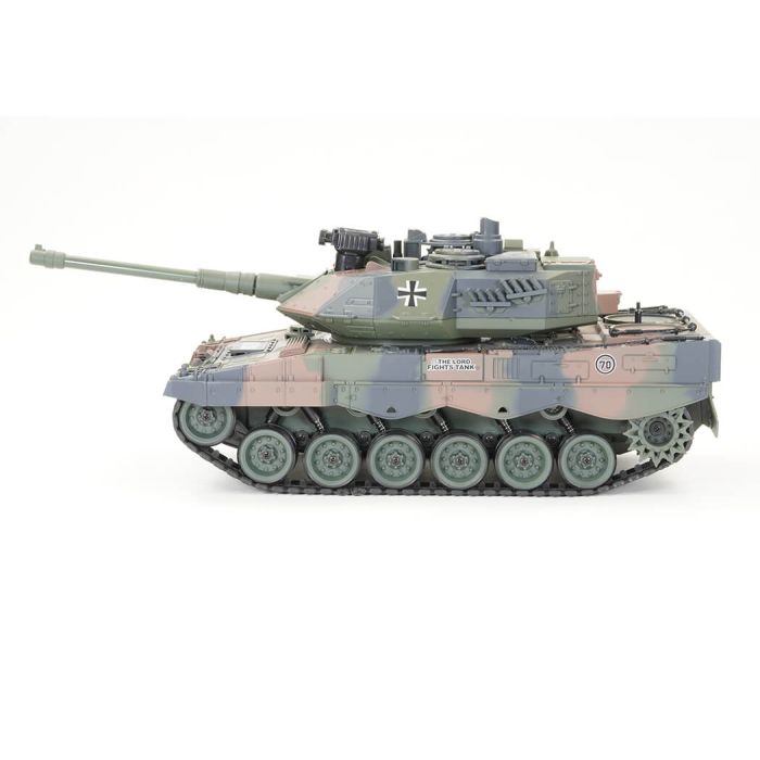Brother RC Tank 1:18 WW2 German Leopard 2 w/ Lights, Sound & Shoots!