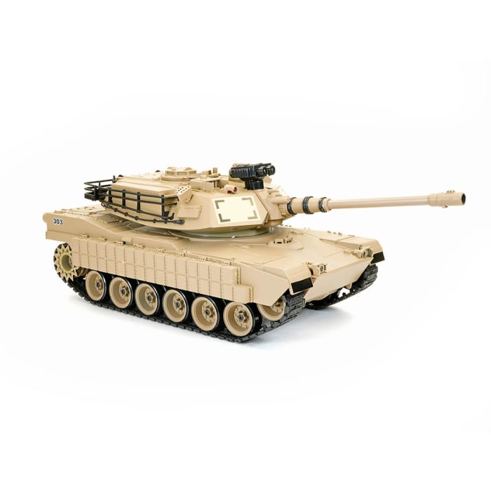 Brother RC Tank 1:18 M1A2 Abrams Desert Storm w/Lights, Sound, & Shoots!