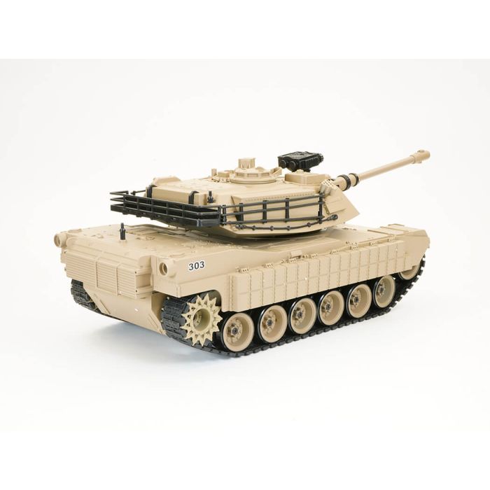 Brother RC Tank 1:18 M1A2 Abrams Desert Storm w/Lights, Sound, & Shoots!
