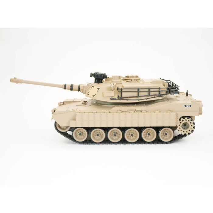 Brother RC Tank 1:18 M1A2 Abrams Desert Storm w/Lights, Sound, & Shoots!