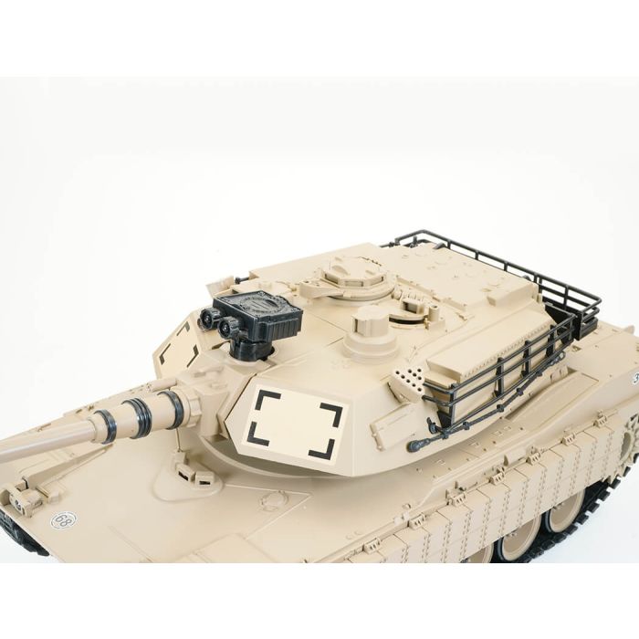 Brother RC Tank 1:18 M1A2 Abrams Desert Storm w/Lights, Sound, & Shoots!