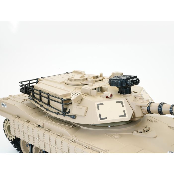 Brother RC Tank 1:18 M1A2 Abrams Desert Storm w/Lights, Sound, & Shoots!