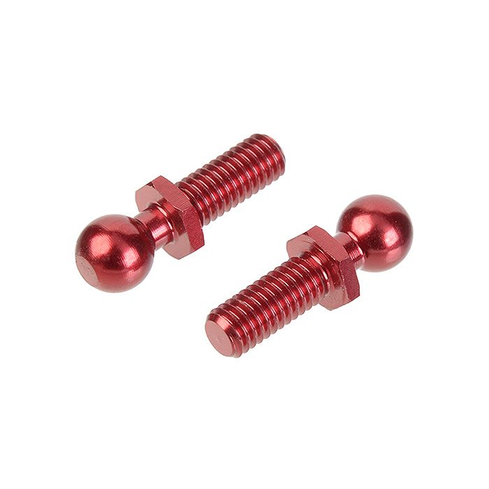Corally Alum. Threaded Ball 4.25mm 2 Pcs