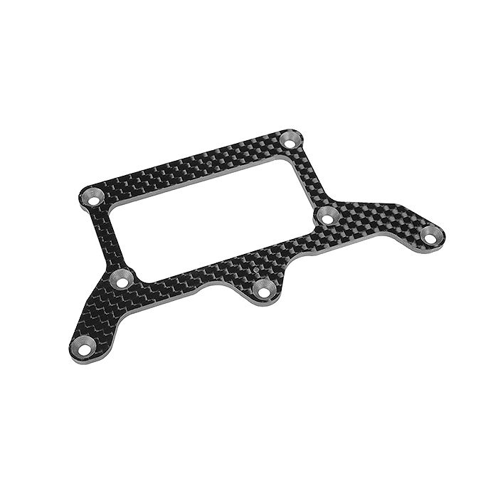 Corally Rear Pod Lower Plate Fsx10 Graphite 2.5mm 1 Pc
