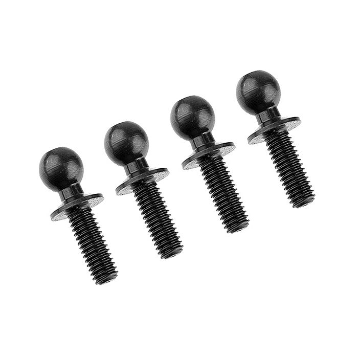 Corally Ball End Dia. 4.8mm Thread 8mm Steel 4 Pcs