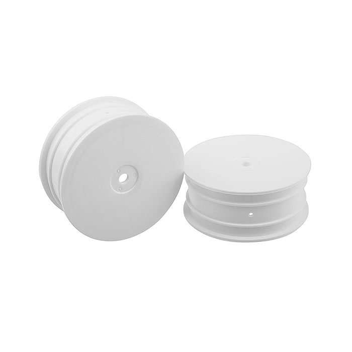 Corally "Flextec" Rim 4wd Front Hex 12mm White Wheel Pr