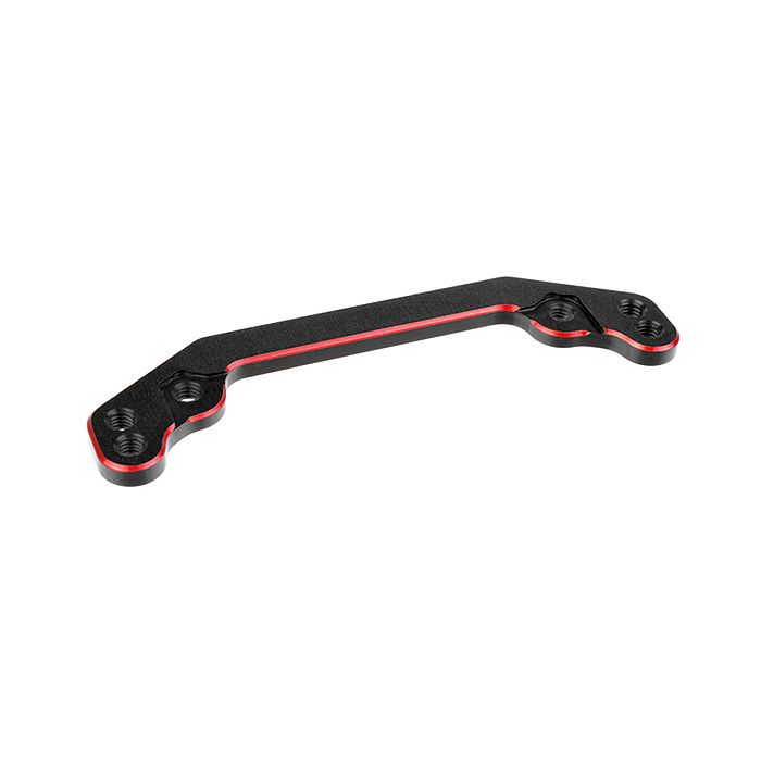 Corally Ackerman Plate Alum 7075 Hard Anodised Blk/Red