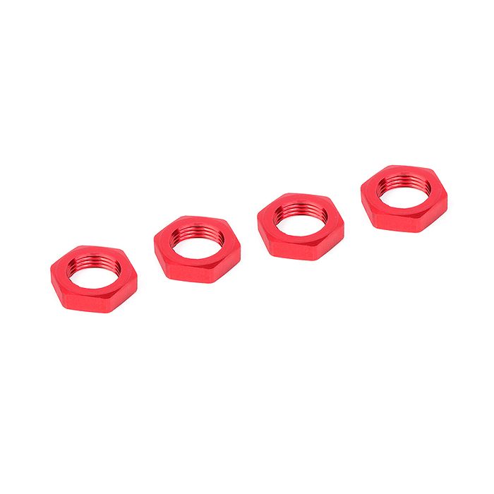 Corally Wheel Nut Aluminum Ribbed 4 Pcs