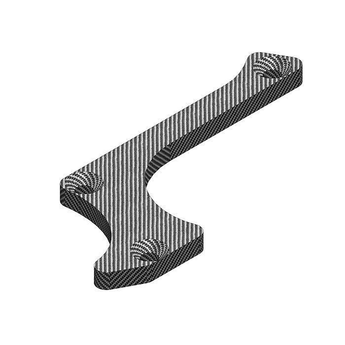 Corally Suspension Arm Stiffener A Low Er Front Right Graphite 3mm 1
