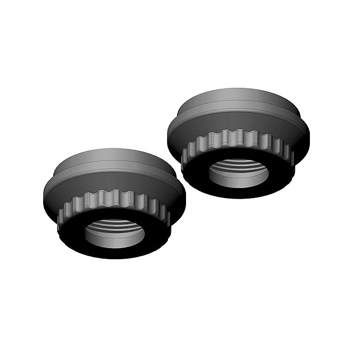 Corally Shock Cap Lower Aluminum 2 Pcs