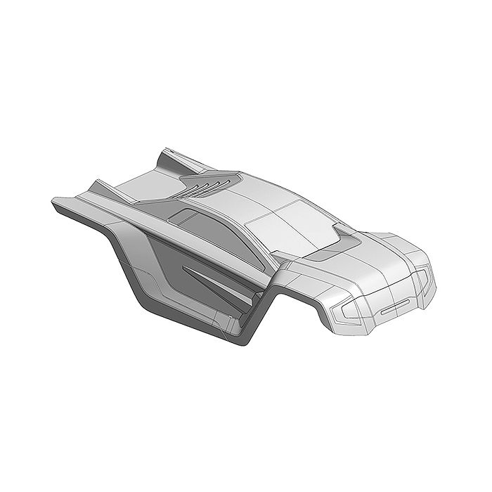 Corally Polycarbonate Body Shogun Xp 6S Clear Cut 1 Pc