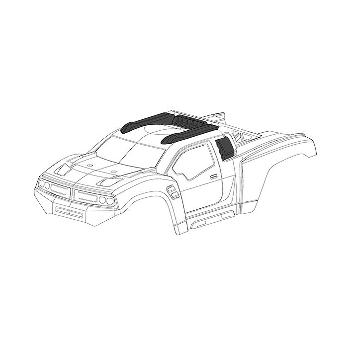 Corally Polycarbonate Shell Punisher Xp Clear/Cut