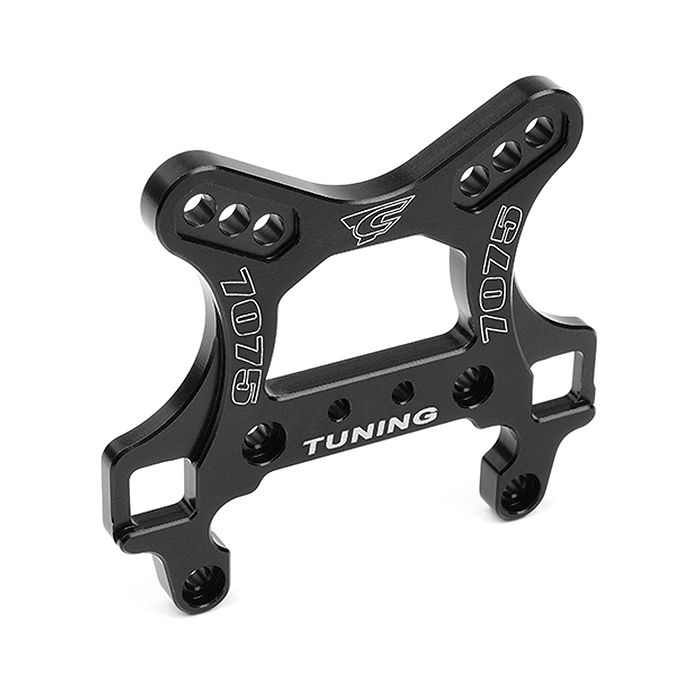 Corally Shock Tower Front Swiss 7075 T6 5mm Hard Black