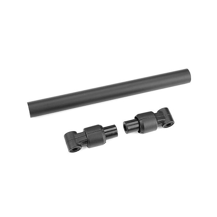 Corally Chassis Tube Front 110mm Aluminium Black 1 Set