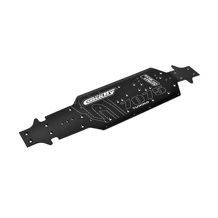 Corally Chassis Lwb Swiss 7075 T6 3mm Hard Black
