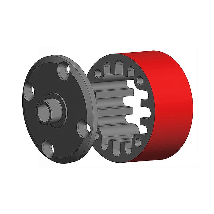 Corally Differential Case Cent Er 35mm Aluminium Center / Ste
