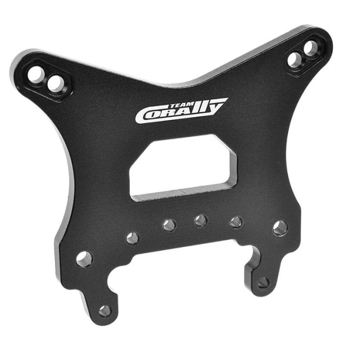 Corally Shock Tower Asuga XLR 5mm Aluminum Front 1 Pc