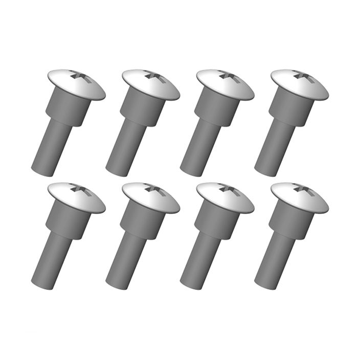 Corally Shoulder Screws Steel 8 Pcs
