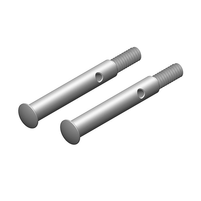 Corally Wheel Axle Front Steel 2 Pcs