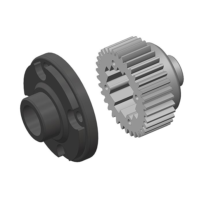 Corally Diff Gear Metal Diff Gear Cover Composite 1 Set