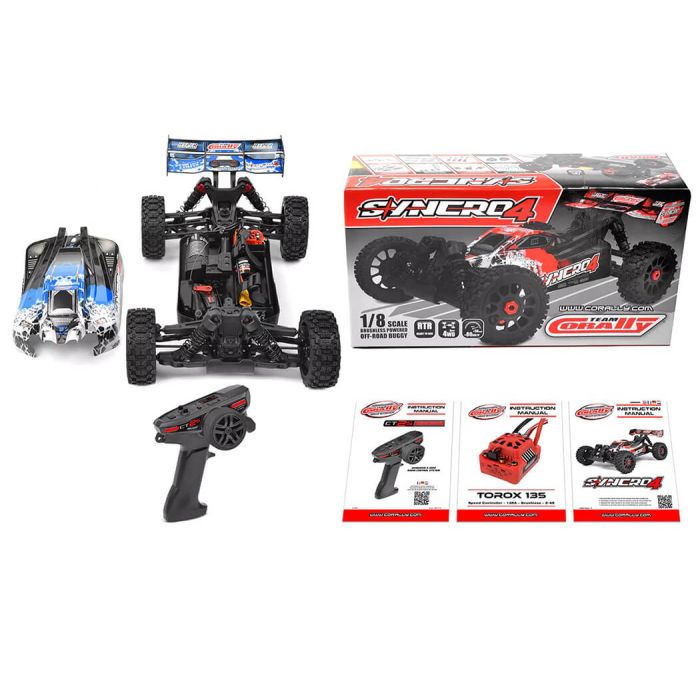 Corally Syncro-4 Brushless 4S Basher RC Buggy ARTR (no Batt/Cgr) - Blue