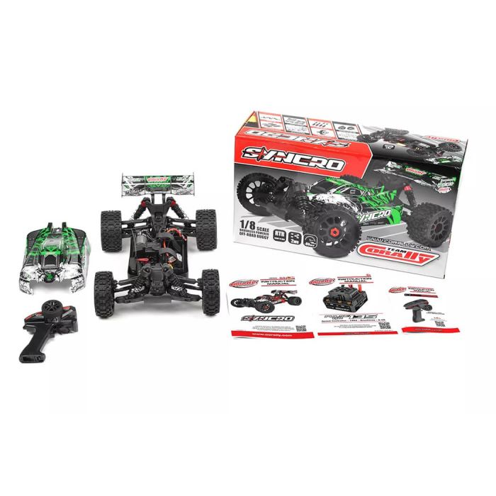 Corally Syncro-2 1/8 Brushless 3-4S 2WD RC Buggy ARTR (no Batt/Cgr) - Green