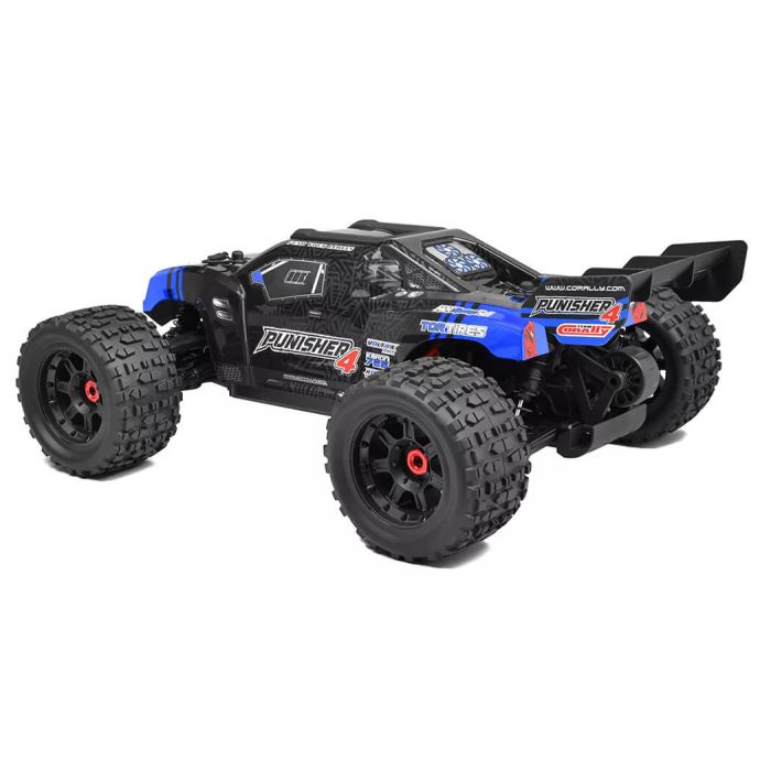 Corally Punisher 4 Brushless 4S RC Basher Truck ARTR (no Batt/Cgr) - Blue