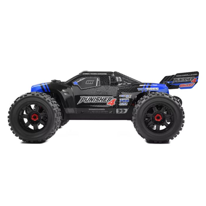 Corally Punisher 4 Brushless 4S RC Basher Truck ARTR (no Batt/Cgr) - Blue