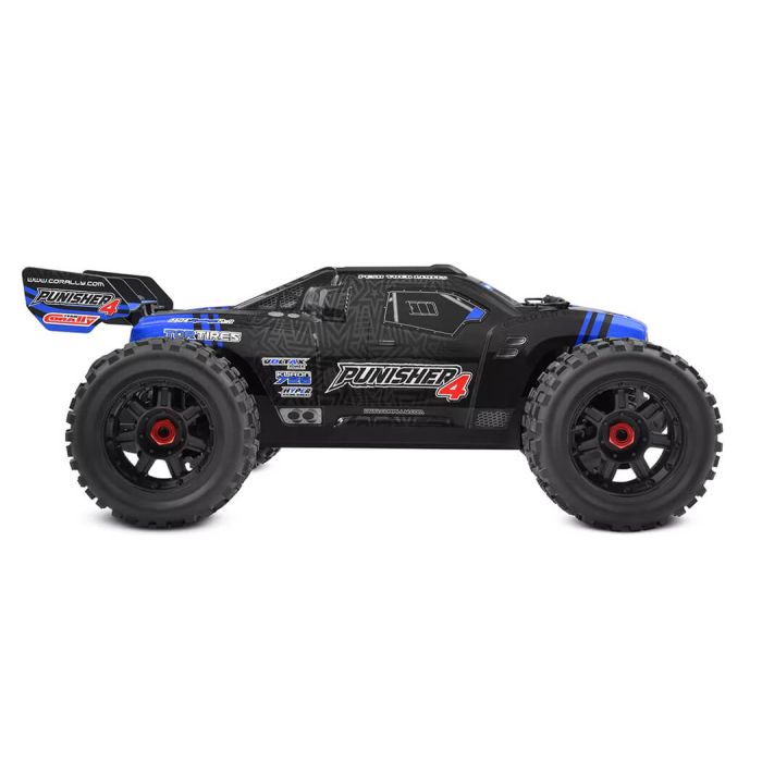 Corally Punisher 4 Brushless 4S RC Basher Truck ARTR (no Batt/Cgr) - Blue
