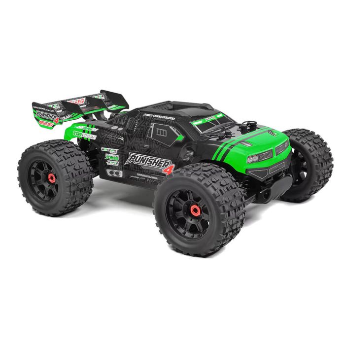 Corally Punisher 4 Brushless 4S RC Basher Truck ARTR (no Batt/Cgr) - Green