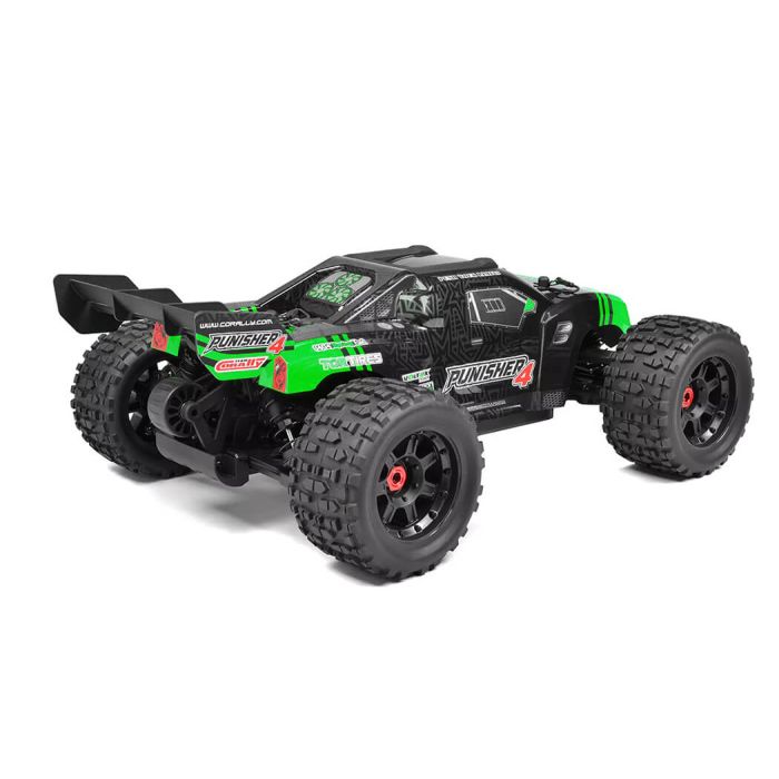 Corally Punisher 4 Brushless 4S RC Basher Truck ARTR (no Batt/Cgr) - Green