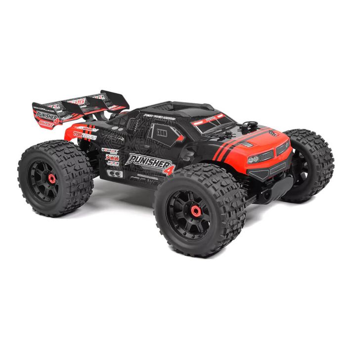 Corally Punisher 4 Brushless 4S RC Basher Truck ARTR (no Batt/Cgr) - Red