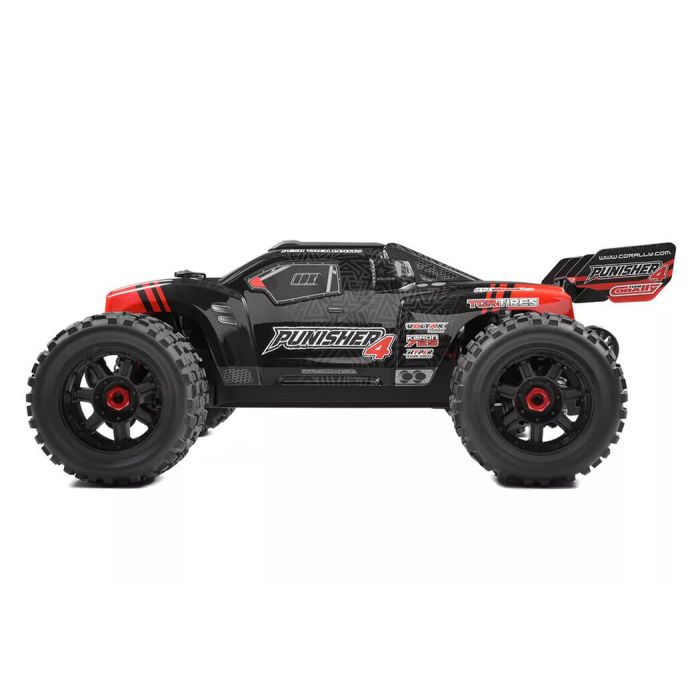 Corally Punisher 4 Brushless 4S RC Basher Truck ARTR (no Batt/Cgr) - Red