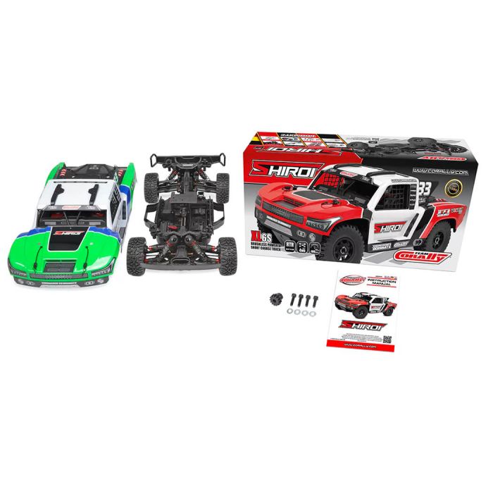 Corally Shiroi XP6 Roller Short Course RC Truck Rolling Chassis - Green