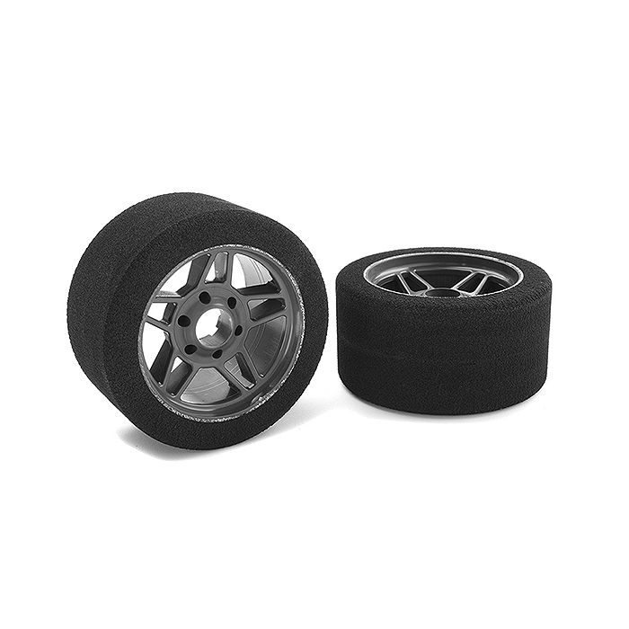 Corally Attack Foam Tires 1/8 Circuit 32Shore Fr Carbon 69mm