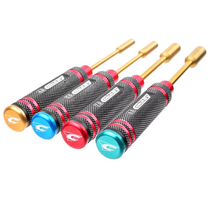 Corally Pro Nut Driver Set Ti Ni Coated 4.0/5.5/7.0/8.0mm