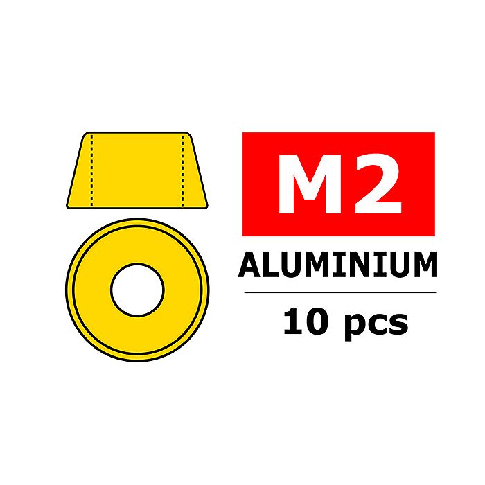 Team Corally Aluminium Washer For M2 Socket Head Screws O