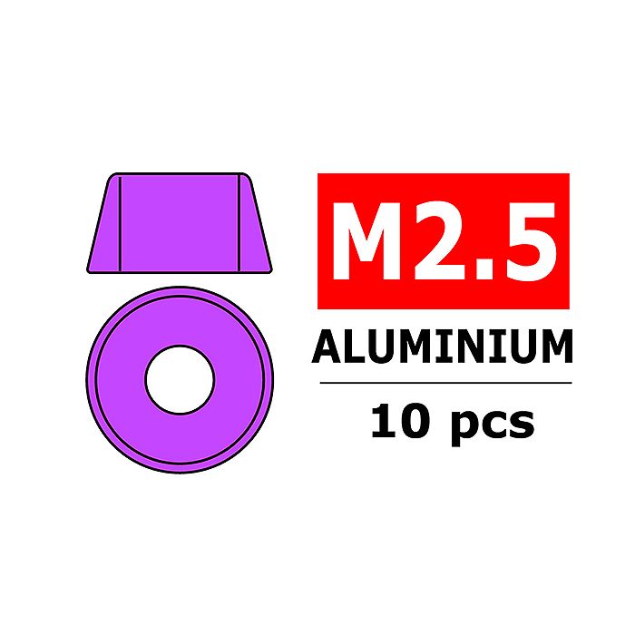 Team Corally Aluminium Washer For M2.5 Socket Head Screws