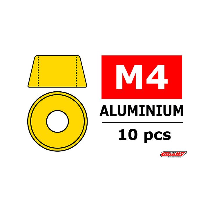 Team Corally Aluminium Washer For M4 Socket Head Screws O