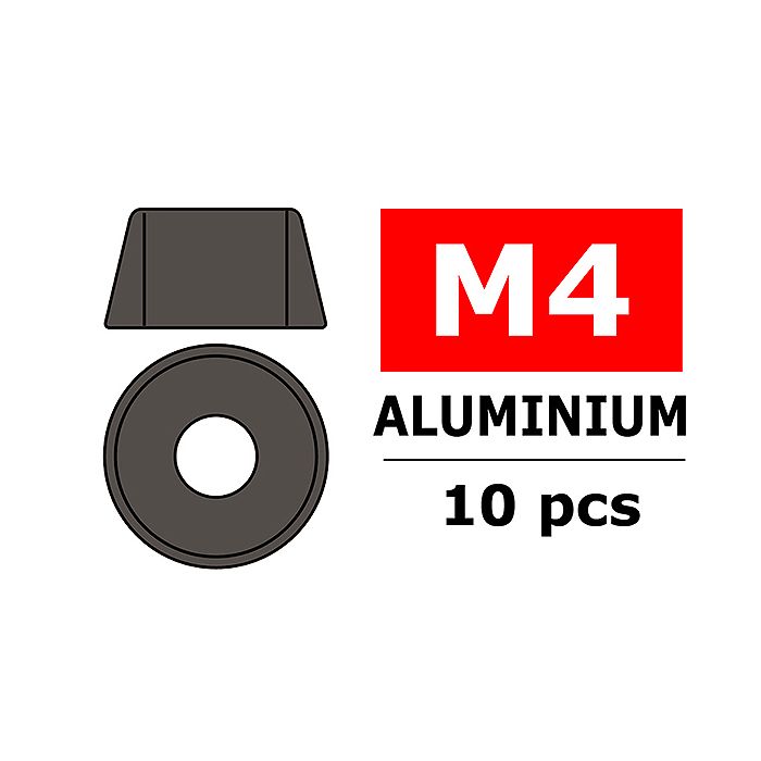 Team Corally Aluminium Washer For M4 Socket Head Screws O