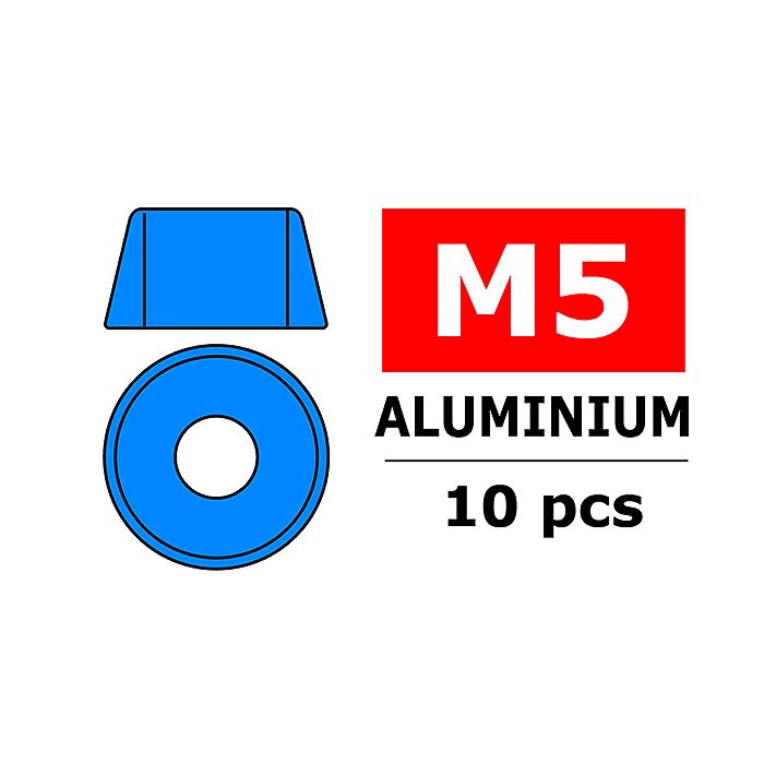 Team Corally Aluminium Washer For M5 Socket Head Screws O