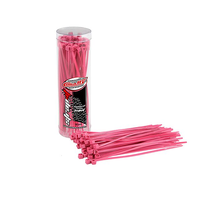 Corally Strapit Cable Tie Raps Pink 2.5x100mm 50 Pcs