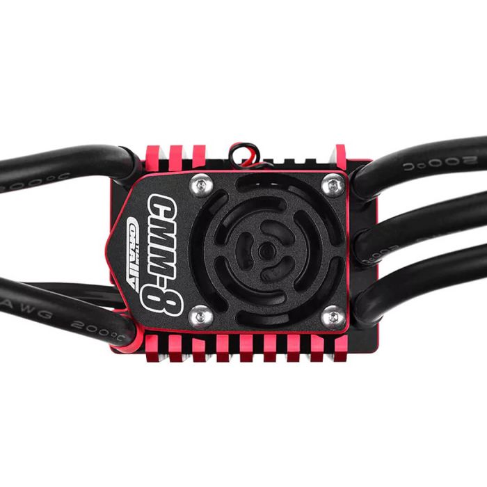 Team Corally CMM-8 Racing ESC Sensored 2-4s 240A Black/Red