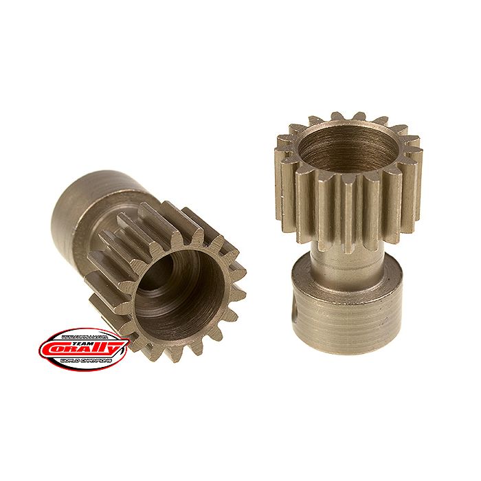 Corally 48 Dp Pinion Long Boss Hardened Steel 17 Teeth Dia. 3.17mm