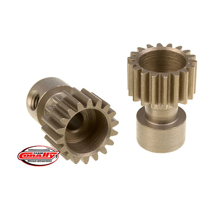 Corally 48 Dp Pinion Long Boss Hardened Steel 18 Teeth Dia. 3.17mm