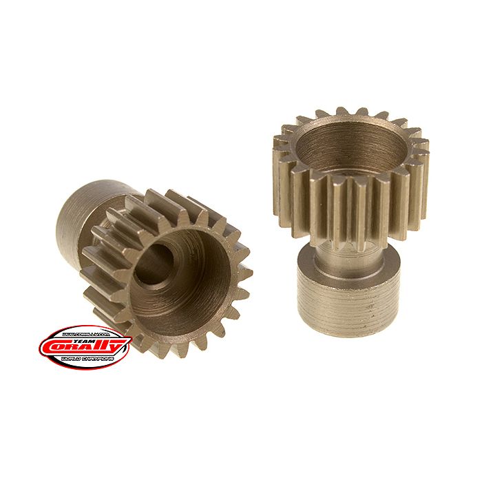 Corally 48 Dp Pinion Long Boss Hardened Steel 20 Teeth Dia. 3.17mm
