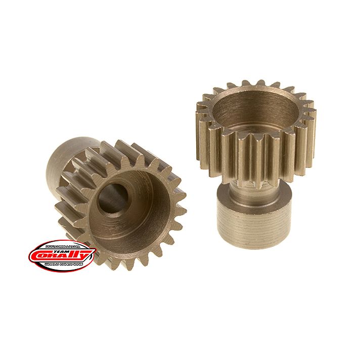 Corally 48 Dp Pinion Long Boss Hardened Steel 21 Teeth Dia. 3.17mm