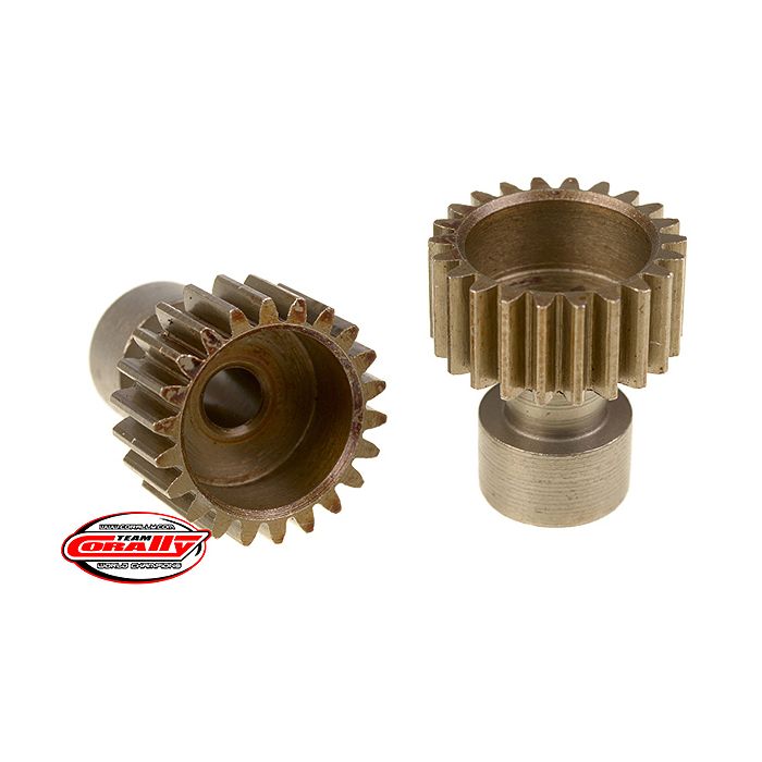 Corally 48 Dp Pinion Long Boss Hardened Steel 22 Teeth Dia. 3.17mm