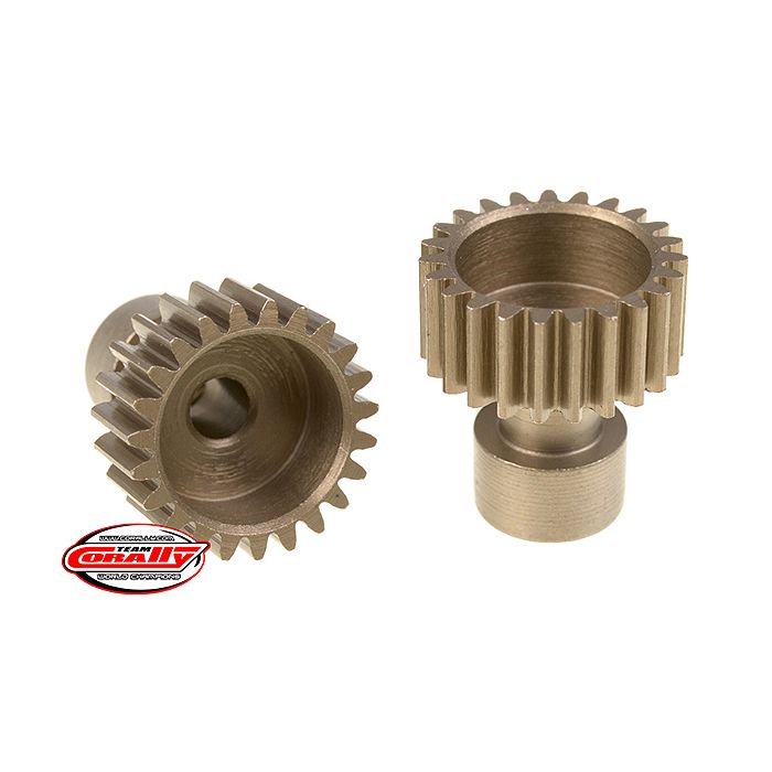 Corally 48 Dp Pinion Long Boss Hardened Steel 23 Teeth Dia. 3.17mm