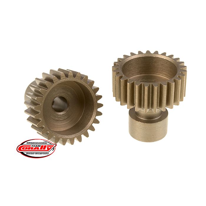 Corally 48 Dp Pinion Long Boss Hardened Steel 25 Teeth Dia. 3.17mm